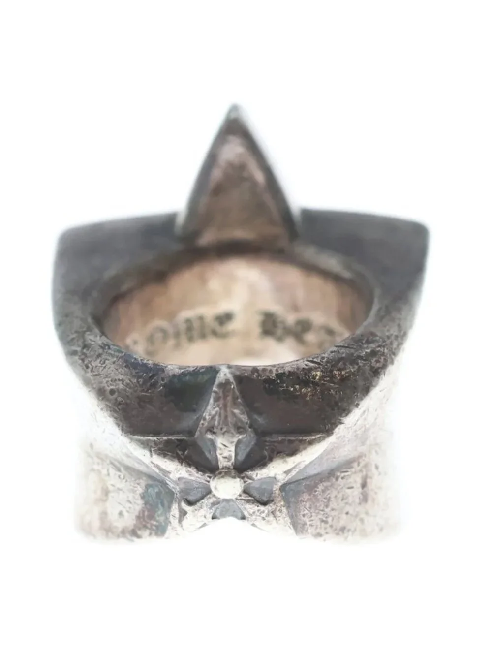 Chrome Hearts Str Lrg Ring Large Star Silver